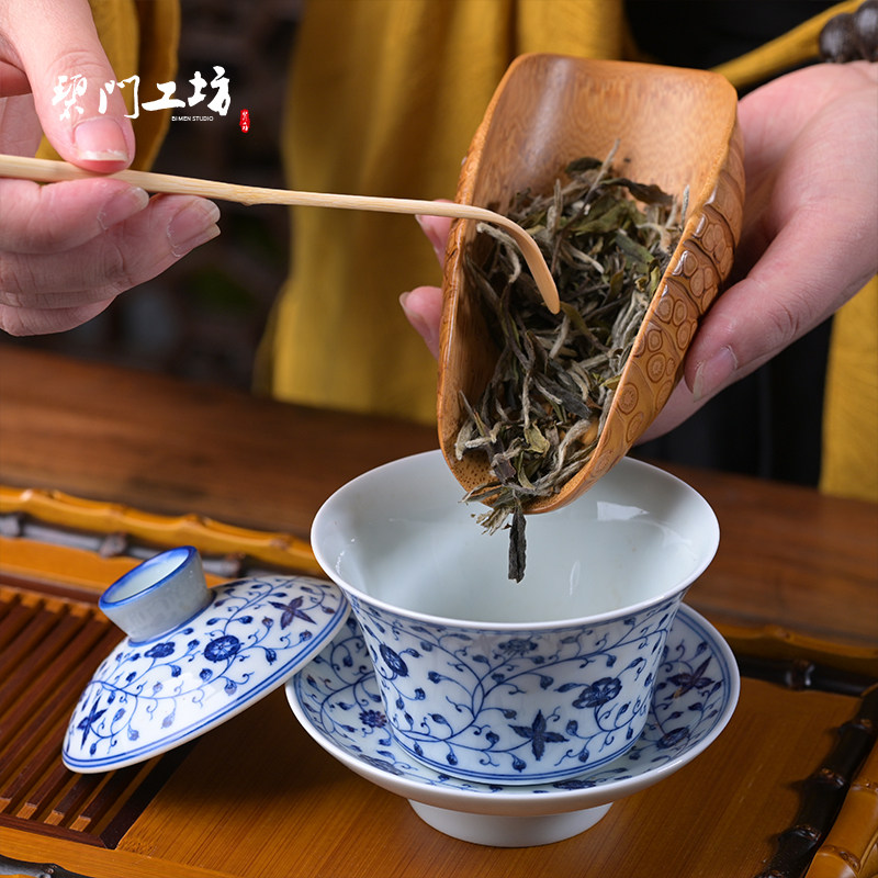 碧门工坊旗舰店的优惠券大全—碧门工坊竹根茶则茶道醒茶荷竹制异形赏