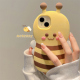 黄色卡通可爱小蜜蜂适用苹果14ProMax手机壳趣味iPhone13新款12女款14pro防摔11小众15pro硅胶全包保护套软壳