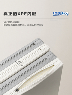 Jollybaby宝宝xpe爬行垫儿童加厚可折叠爬爬垫婴儿家用围栏地垫子