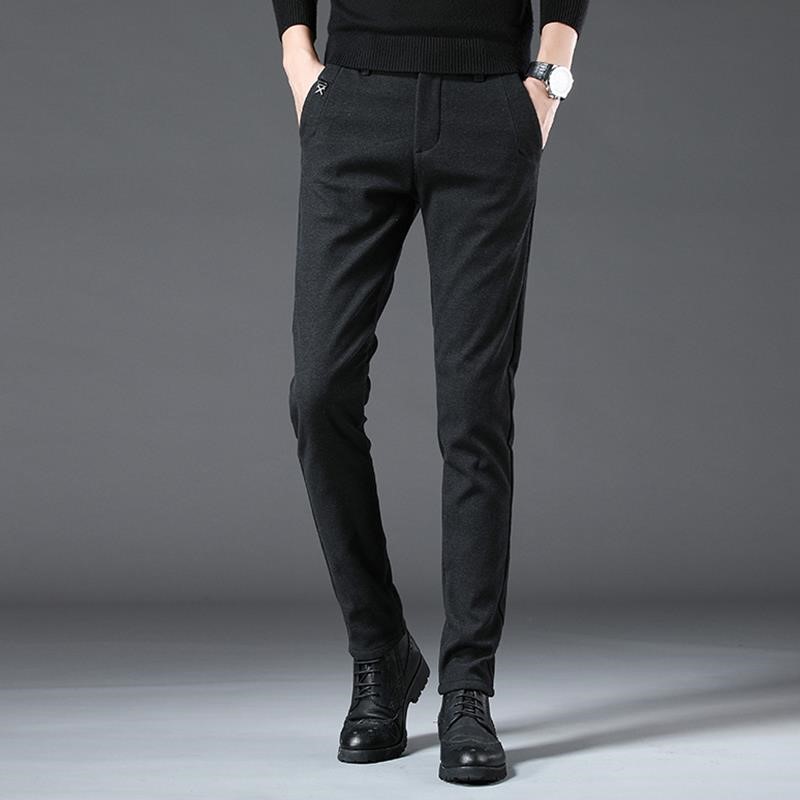 热销男士穿靴子的裤子_男休闲裤搭配高帮鞋配马丁靴子风衣大衣的裤子