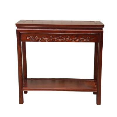 仿古实木花架榆木鱼缸架r奇石桌盆景桌超承重工艺品底座花架子绿