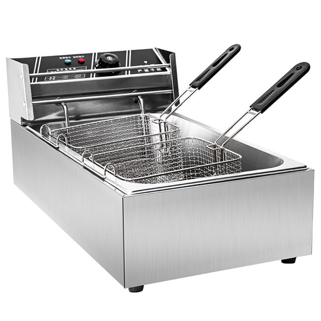 炸油条锅摆摊商用大容量电炸炉图片