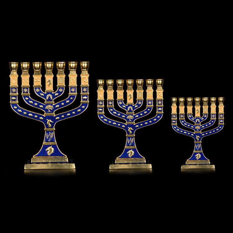 tg礼品桌摆桌烛台家居基督教风格灯台金灯台合金摆件