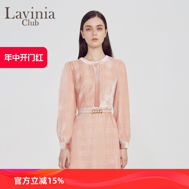 Lavinia Club/拉维妮娅春秋季新款小香风连衣裙女气质优雅Q17L104