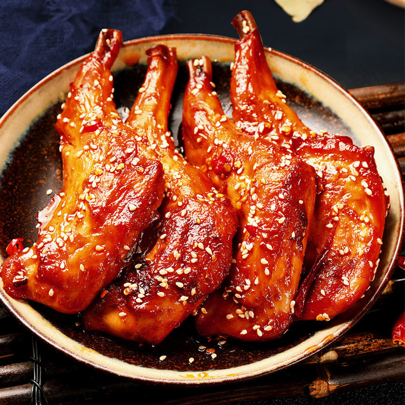 五香麻辣兔腿四川自贡特色熟食小吃香辣零食夜宵即食冷吃兔子肉