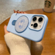 隐藏补妆镜旋转支架适用苹果16ProMxa手机壳新款iphone16液态硅胶15Pro高级感卡通可爱14防摔13情侣2025新款