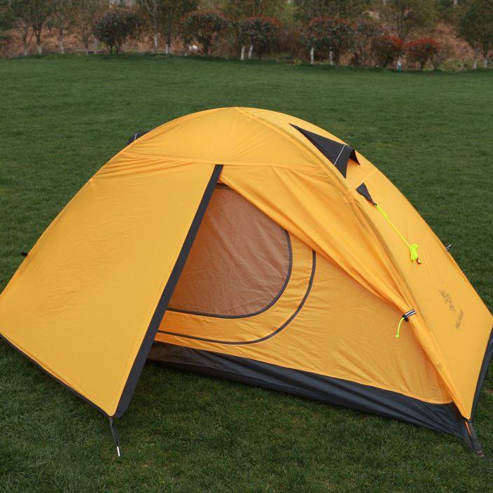 希尔曼轻风户外帐篷超轻单人防暴雨露营野营登山铝杆帐篷装备