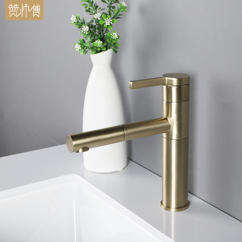 Master Northern Europe wire drawing All copper Light extravagance Hot and cold Counter Basin rotate Wash basin Pull out water tapin the Decoration main material , Toiletries , Bathroom faucet , Basin mixer category - from Buy2taobao.com to provide professional Taobao agent buy service