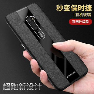 OPPOReno2手机壳oppreno2保时捷皮套opopreno2全包边PCKT00防摔0pp0ren02高档opreno2商务pckmoo男女pckm00潮