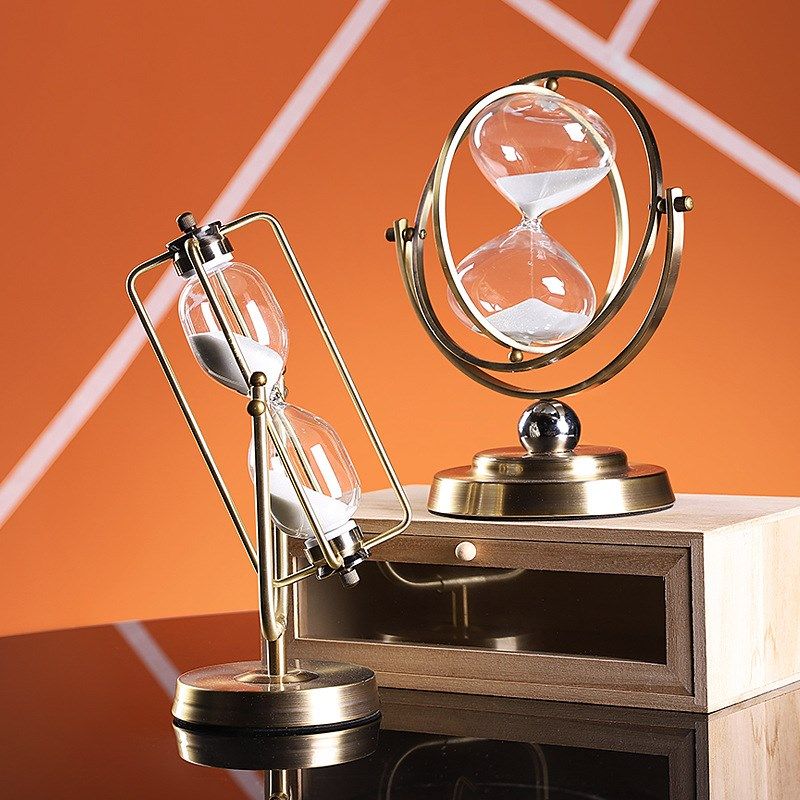 现代风格时光沙漏创意摆件家居装饰工艺品书房桌面摆设办公室装