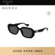 明星同款 开云眼镜 古驰GUCCI窄框矩形防晒方框太阳镜墨镜GG1535S