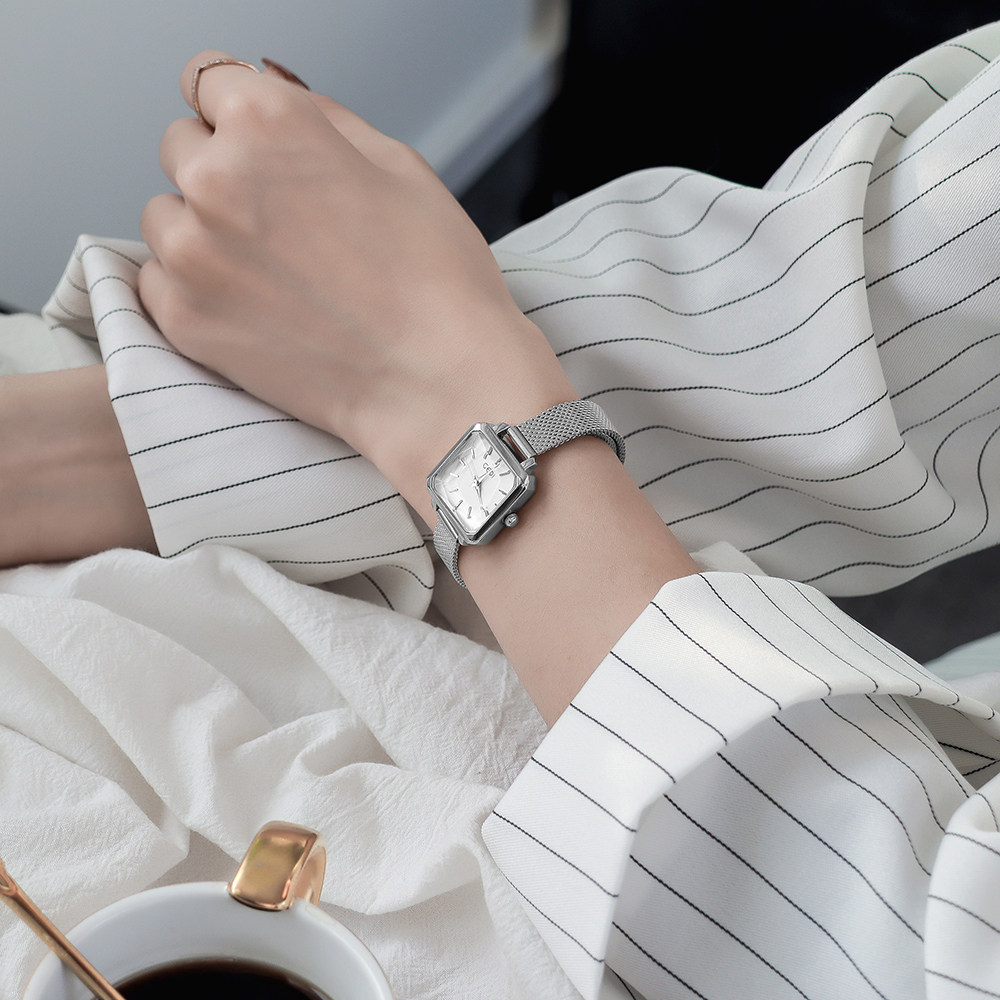 歌迪方形手表女ins小众轻奢简约气质学生防水女士女款2021年新款