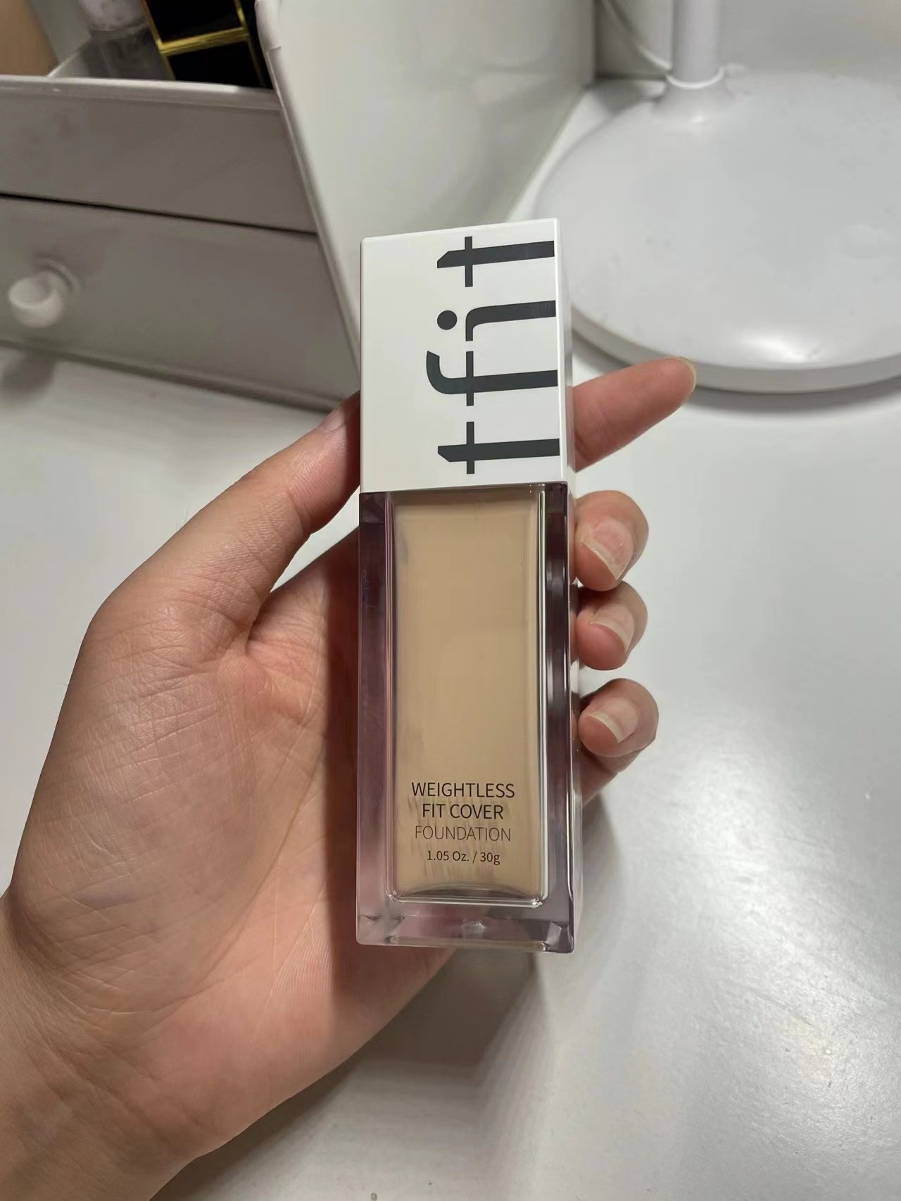 tfit粉底液女奶油肌保湿持久不脱妆干皮官方旗舰正品控油瑕tifit