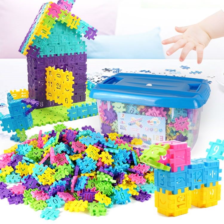 儿童搭子可拆卸拼装木组装幼儿玩具堆房女孩织宝宝男。