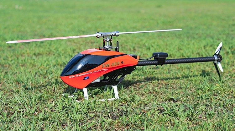 六通通道金属遥控fw450直升机飞控自稳机大疆燃油直升机