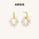 【明星同款】ARSIS纯真年代花环耳圈巴洛克精致法式复古耳环女