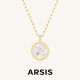 【新款】ARSIS印记浮雕星座圆牌项链轻奢设计感气质法式项链女