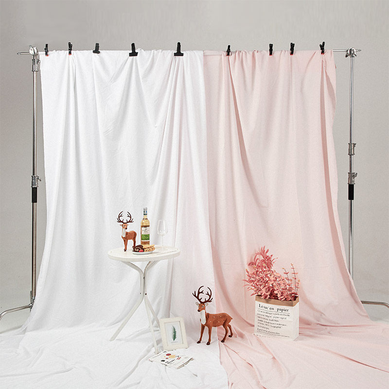 红墙直播间房间装饰服装烘焙摄影白布简约宝宝拍摄摆拍道具桌布优惠券