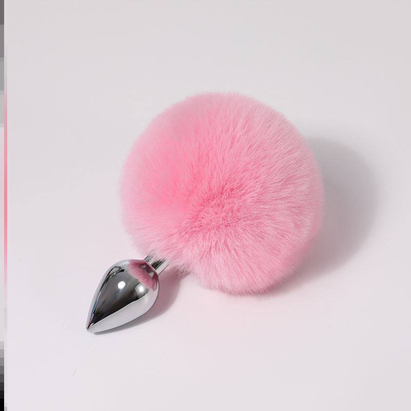 兔尾巴肛塞兔尾巴插件猫兔子尾巴道具肛塞可拆卸道具小小号sm新手