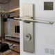 德国EKF室内门锁现代风格通用型单舌连体面板锁不锈钢拉丝日式锁