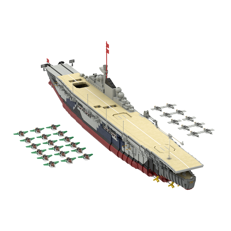 砖友MOC 齐柏林号伯爵航空母舰德