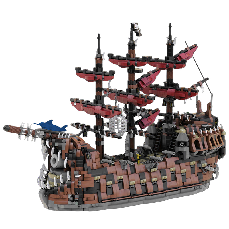 砖友MOC创意中世纪建海盗船破败之