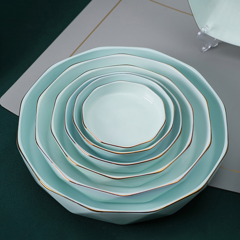 北欧陶瓷盘子菜盘家用2024新款网红套装碟子鱼盘餐盘INS风高级感