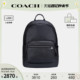 COACH/蔻驰官方 奥莱款大号男士纯色皮质双肩包背包2854