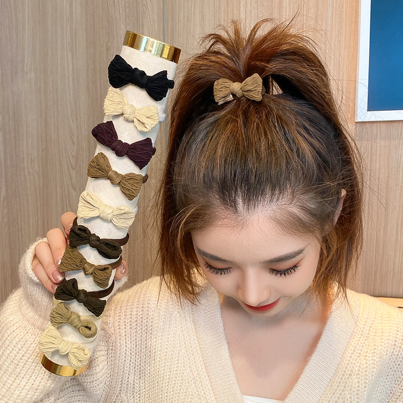 蝴蝶结橡皮筋女生扎头高马尾头绳2021年网红新款发圈扎头发绳头饰