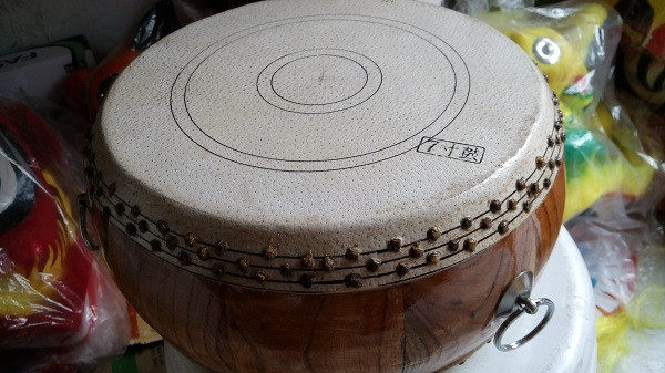 扁鼓竹钉7寸高音原木战鼓堂鼓道士堂鼓