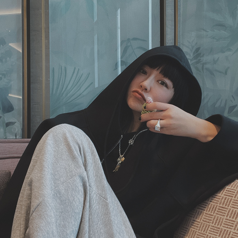 LEL 廓形连帽卫衣女2021春季新款韩版休闲宽松拉链上衣0210|msdalam kategori sukan/Yoga/kecergasan/bekalan peminat, Yoga, 瑜伽服饰, 瑜伽t恤 - dari Buy2taobao.com untuk memberikan perkhidmatan ejen Taobao profesional membeli