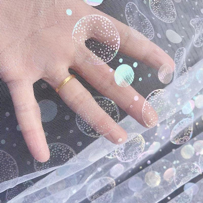 Crop nylon Symphony Gilding Sequins Bubble Jacobs U.S.A Gilding Mesh cloth Wedding dress Hanfu customizedin the Textile fabrics/Accessories/Supporting, Knitted fabrics, 纱布 category - from Buy2taobao.com to provide professional Taobao agent buy service