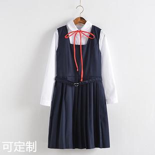 日系班服校服 学生JK制服女白衬衫水手服 背心裙连衣裙学院风套装