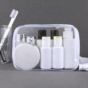 透明pvc立体拉链化妆包 旅行防水洗漱包 化妆品礼品便携收纳袋