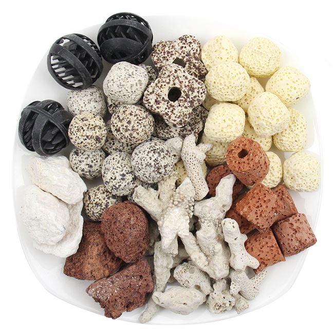 鱼缸专用净水滤材竹炭包水族过滤磁环火山石鱼池材料