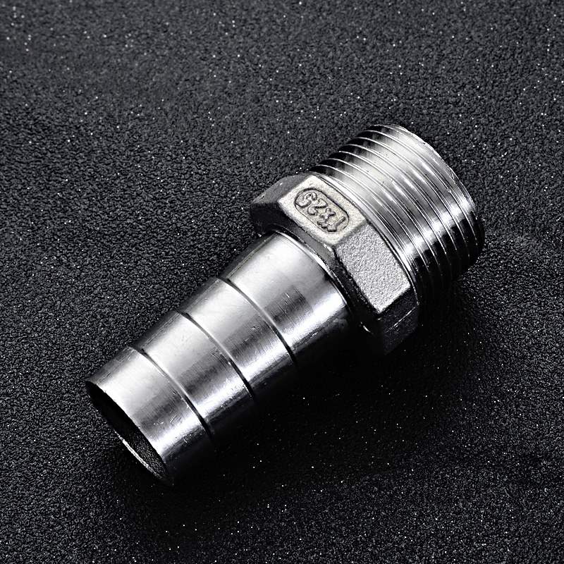 304不锈钢宝塔接头六角皮管软管水管皮接格林水暖配件皮插竹节