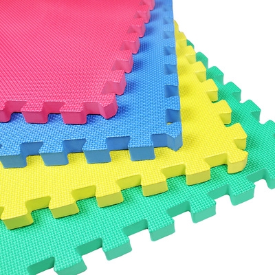 十字纹泡沫地垫拼接eva地板垫子跆拳道馆大号长60宽90加厚2cm