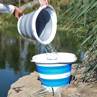 可折叠水桶家用大容量加厚耐用手提桶便携户外垂钓小桶洗车塑料桶