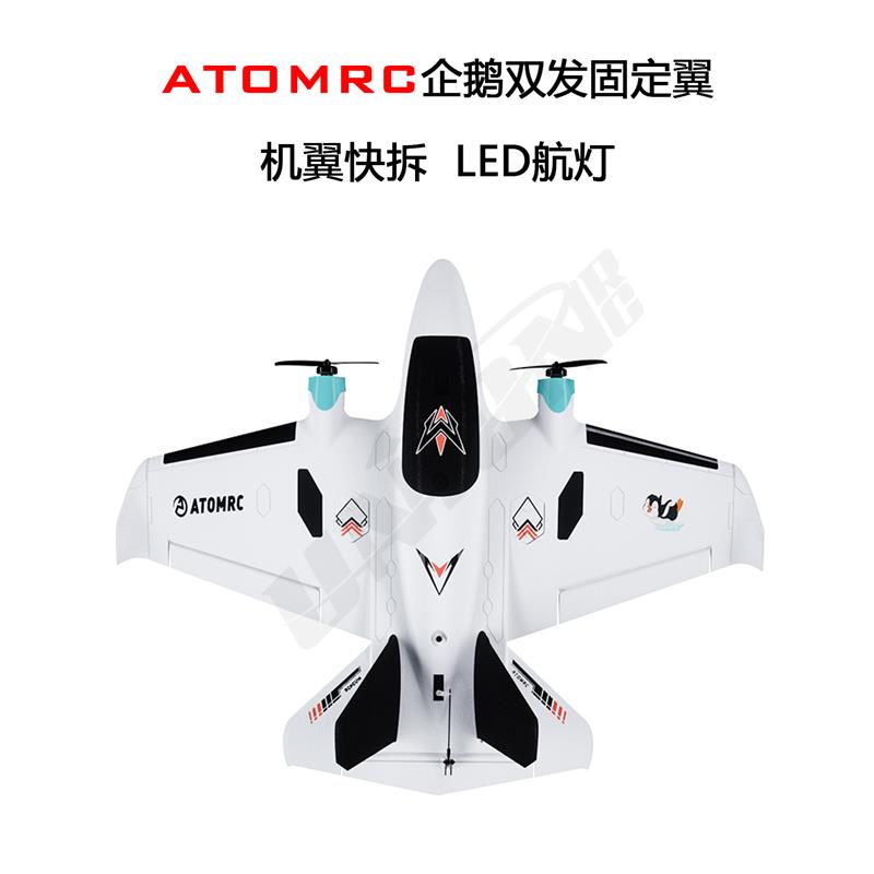 企鹅固定翼 Penguiun 750mm翼展双发低空穿越FPV 机翼快拆