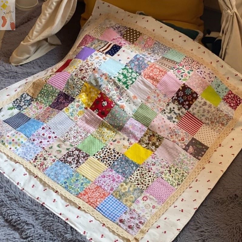 百家被布料碎花布头拼接布diy手工缝制布偶边角料手布娃娃材料包