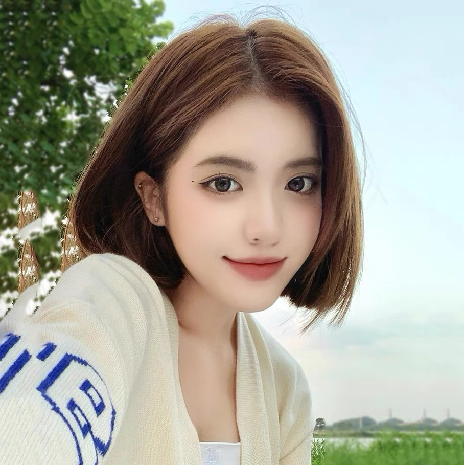 一折中分假发女短发 bobo头_假发女短发夏季自然bobo头造型气质修脸