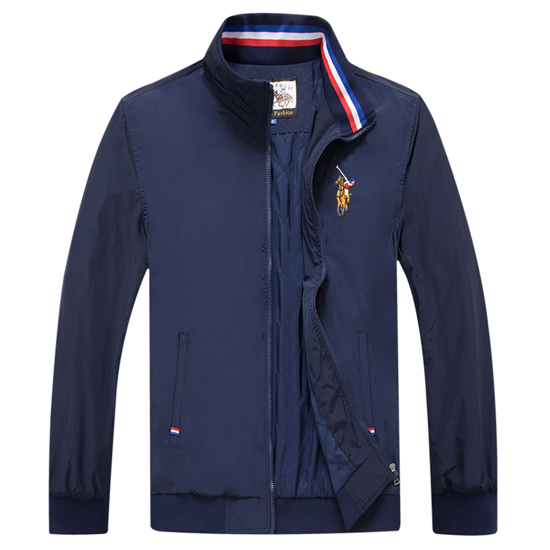 国际品牌男装夹克外套秋季新款商务大码立领男士保罗polo衫风衣潮