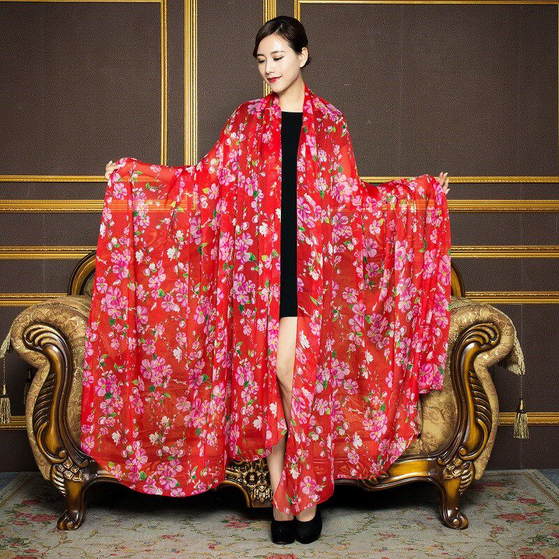 热销大纱巾沙滩巾超长超大3米 防晒