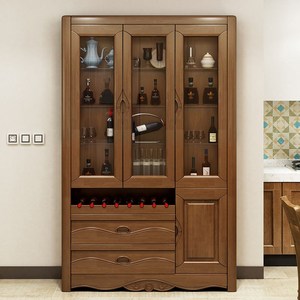 三门酒柜中式图片