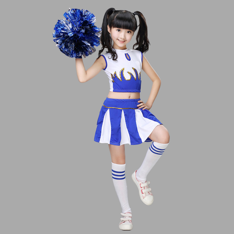 六一儿童啦啦队演出服女童啦啦操幼儿园舞蹈服少儿健美体操表演服