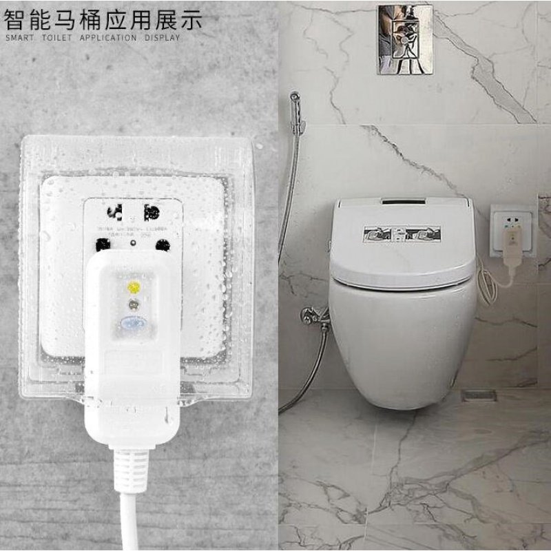 专用洗澡暗装转换器神器房间智能马桶防水插座防溅盒