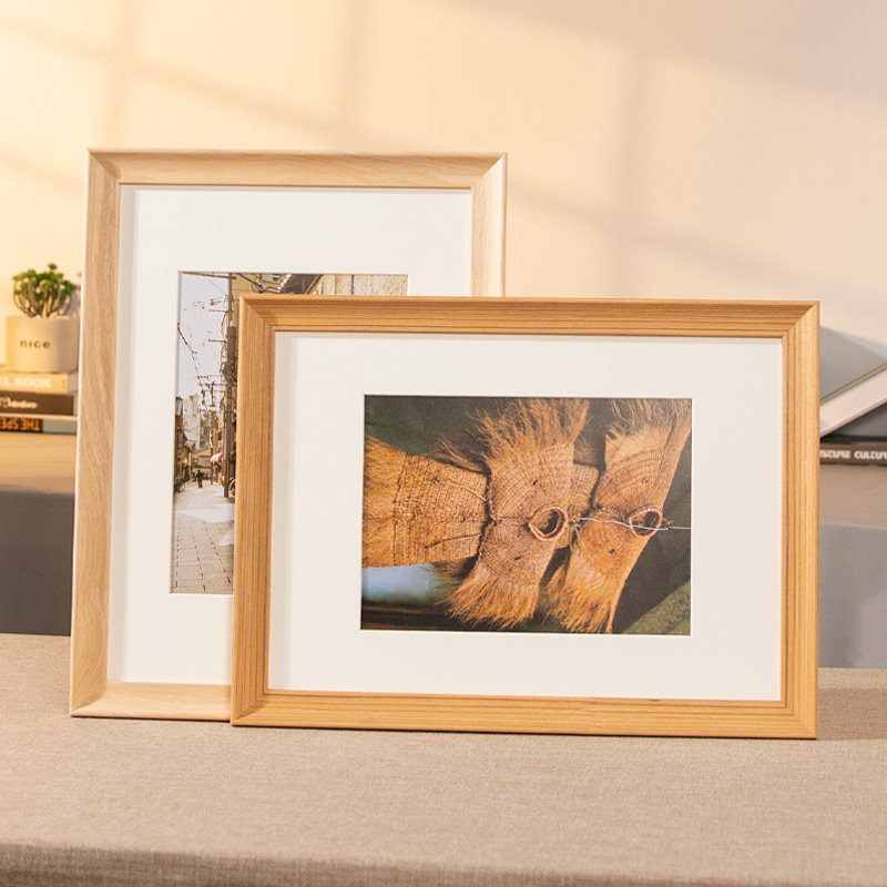 实木画框装裱任意大尺寸拼图框a4a38k4k2024寸照片框架定制挂墙