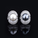 法式设计简约风开口珍珠戒指复古时尚百搭气质奢华欧美饰品食指戒