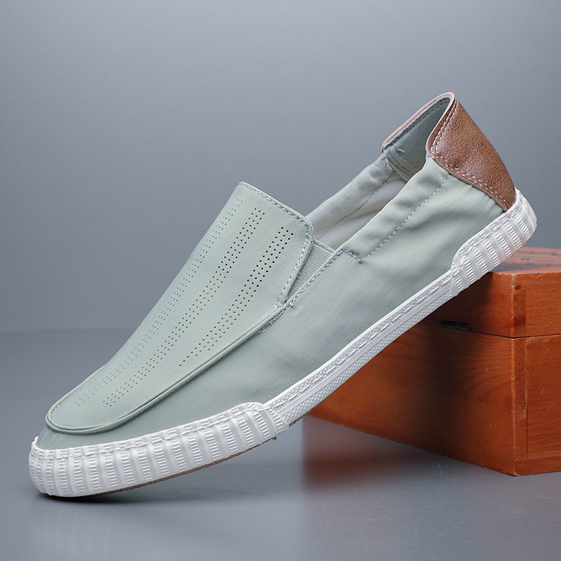 凉鞋男夏季新款网眼洞洞透气男鞋休闲网布鞋套脚一脚蹬懒人鞋潮鞋