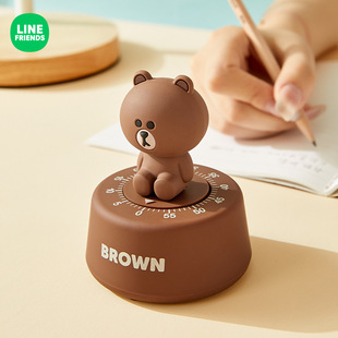 LINE FRIENDS计时器学生专用儿童机械定时器时间管理器厨房提醒器